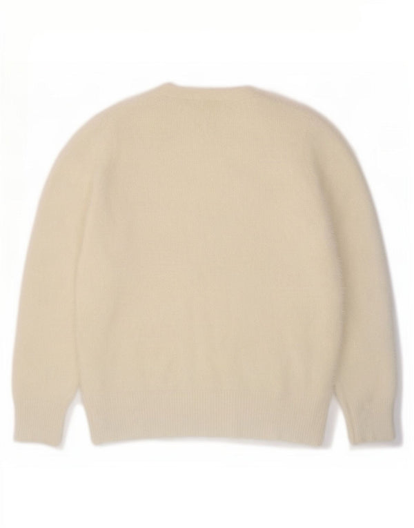 Marks & Spencer Dame V-hals sweater UK 16 Large Off White