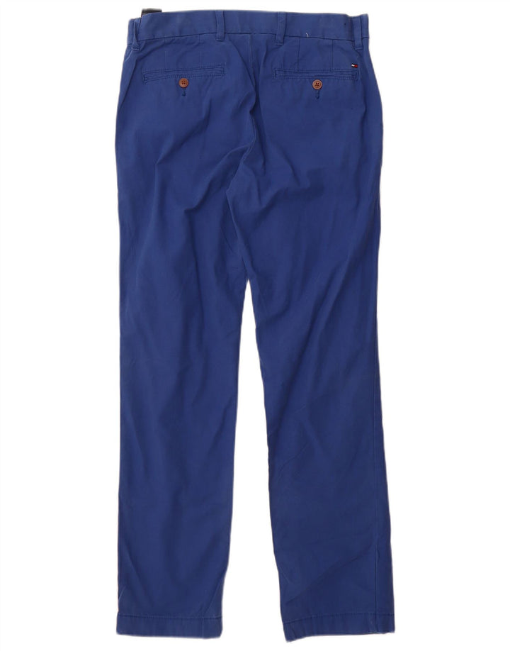 Tommy Hilfiger Herre Custom Fit Chino Bukser W30 L30 Blå Bomuld