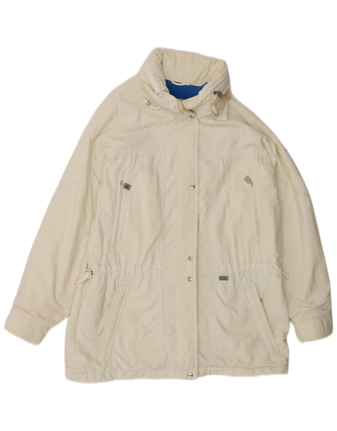 Schoffel Dame Windbreaker Jacket IT 42 Medium Off White Polyamid