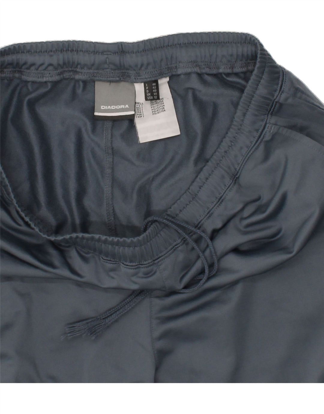 DIADORA Womens Tracksuit Trousers UK 14 Large Grey Polyester Vintage Diadora and Second-Hand Diadora from Messina Hembry 