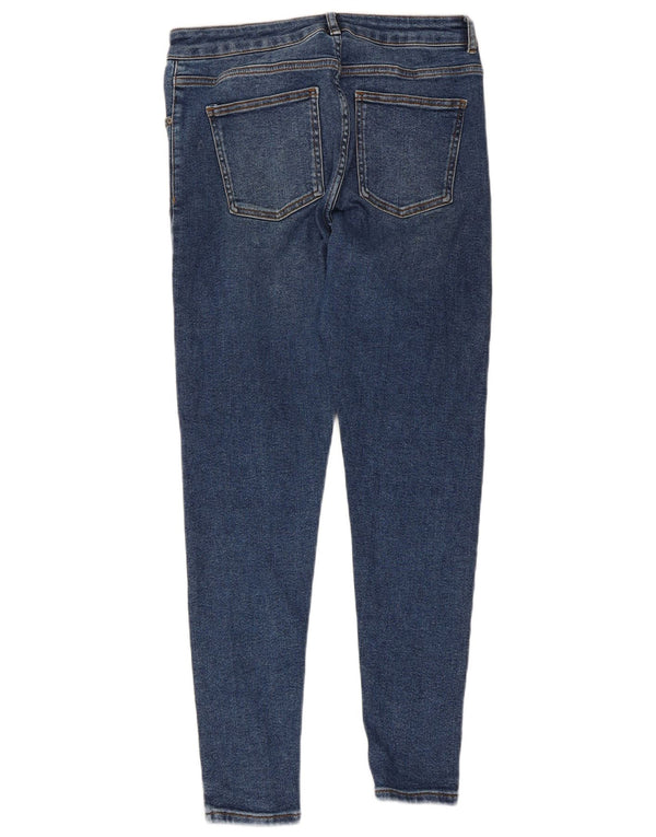 Marks & Spencer Dame Skinny Jeans UK 12 Medium W30 L27 Blå Bomuld