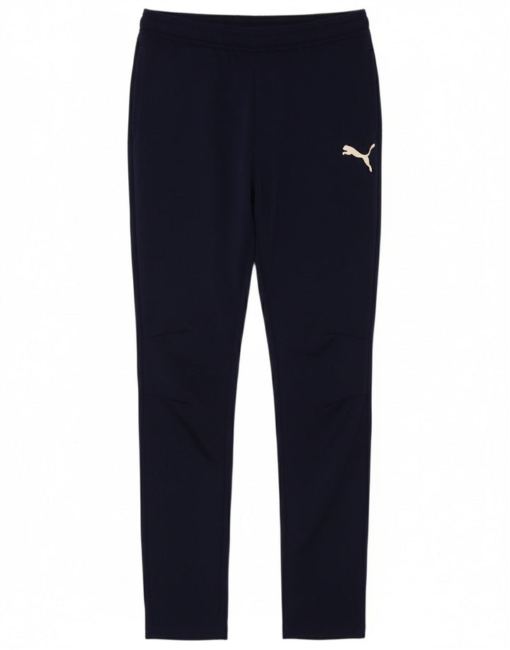 PUMA Boys Tracksuit Trousers 13-14 Years  Navy Blue Polyester