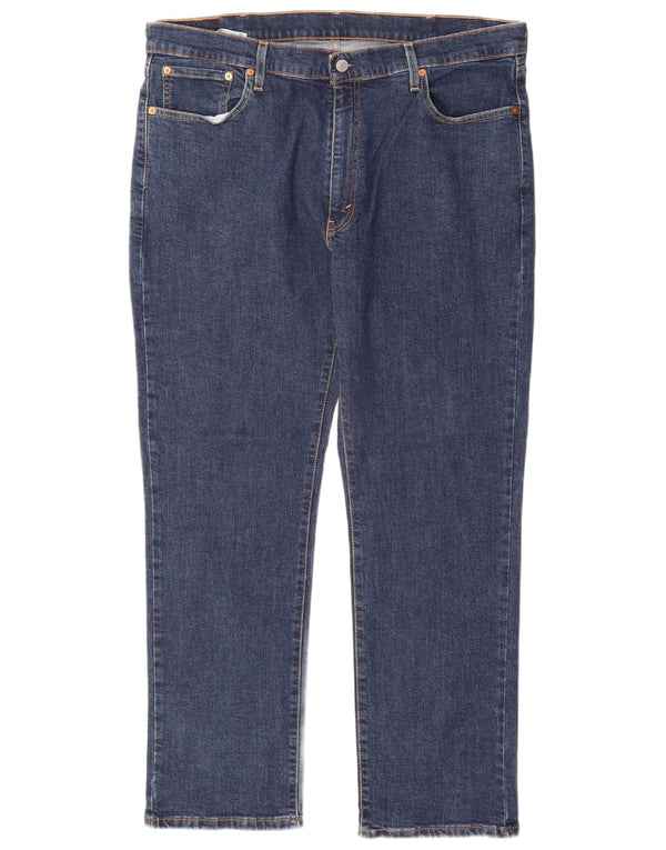 LEVI'S Herre 514 Straight Jeans W40 L30 Marineblå Bomuld