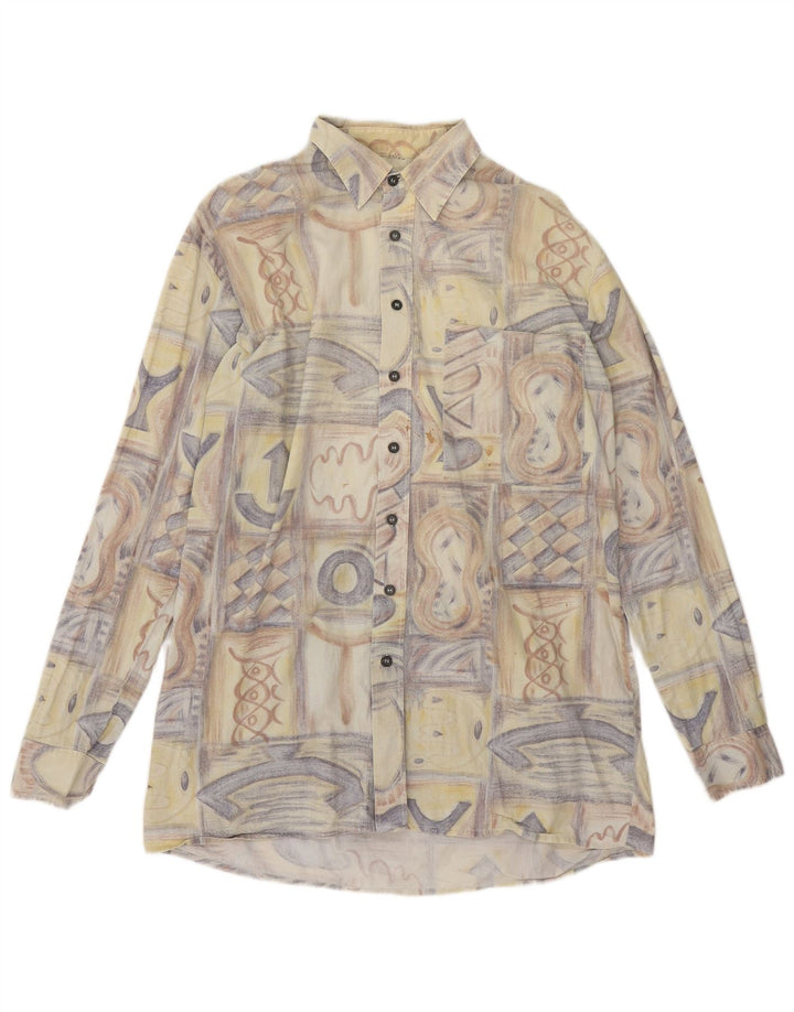 C & A herreskjorte Stor flerfarvet patchwork