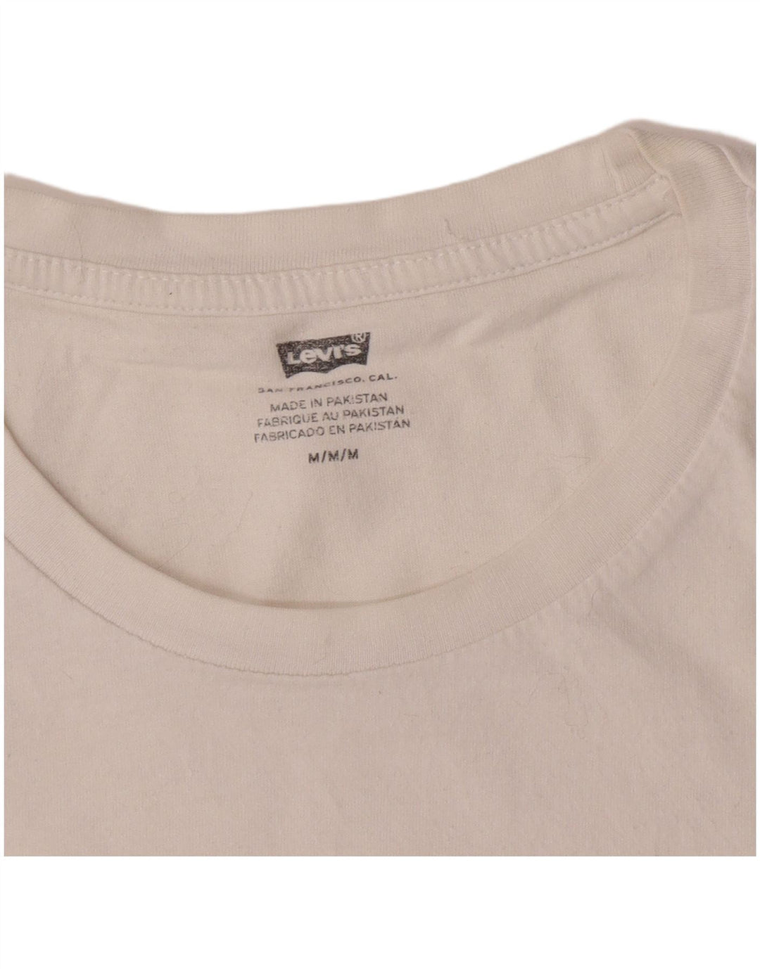 Levi's Herre grafisk T-shirt Top Medium White