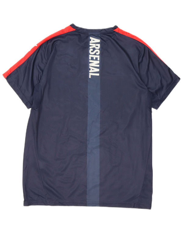 PUMA Boys Arsenal Grafisk T-Shirt Top 15-16 år Navy Blue Colourblock