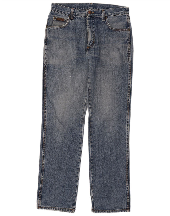 Wrangler Herre Texas Straight Jeans W32 L32 Blå Bomuld
