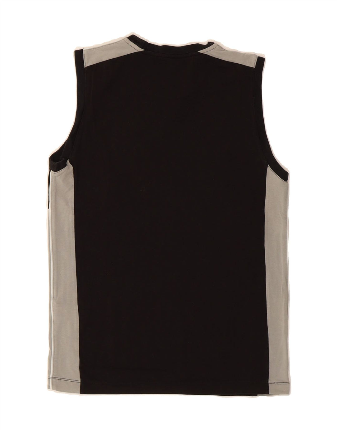 CHAMPION Womens Vest Top UK 12 Medium Black Colourblock Cotton Vintage Champion and Second-Hand Champion from Messina Hembry 