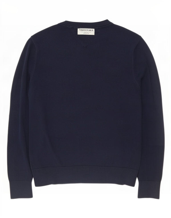 Tommy Hilfiger Herre Crew Neck sweater Medium Navy Blue Bomuld