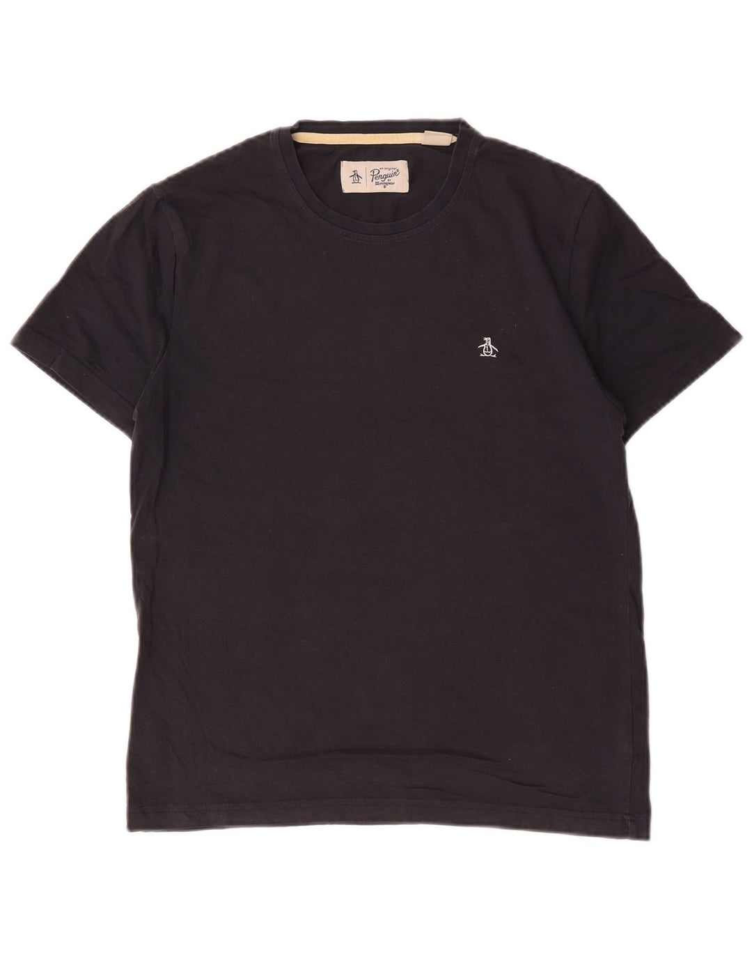 Penguin Herre T-Shirt Top Medium Marineblå Bomuld