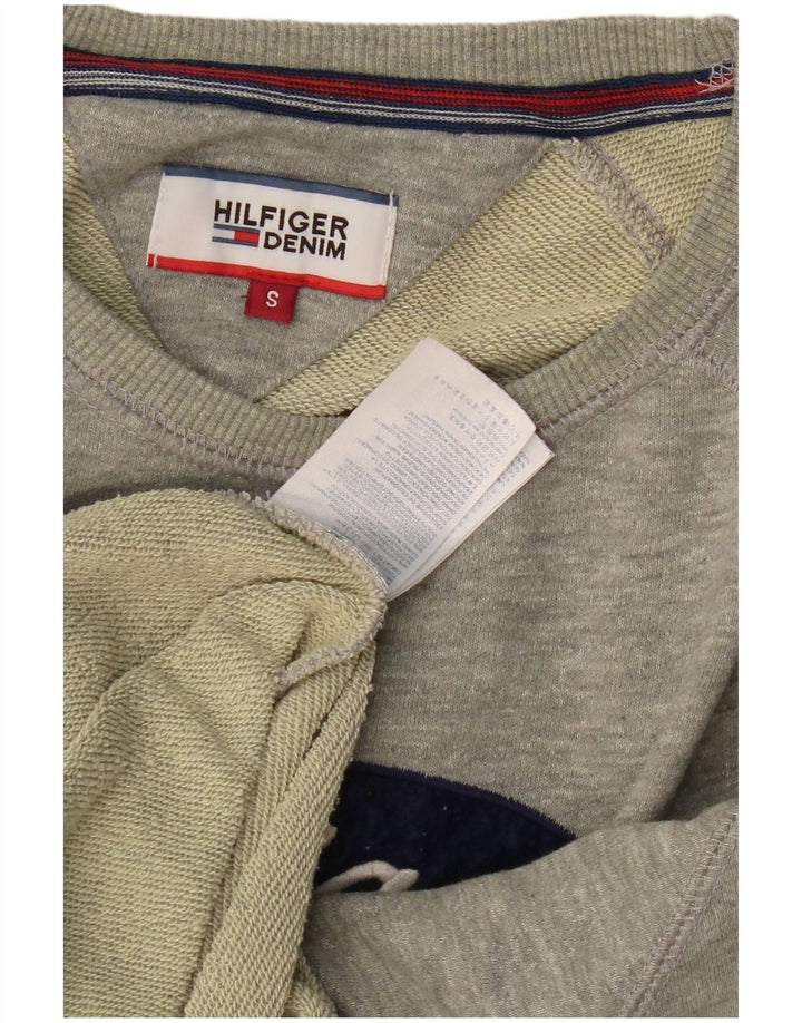 TOMMY HILFIGER Grafisk sweatshirt til mænd, lille grå bomuld