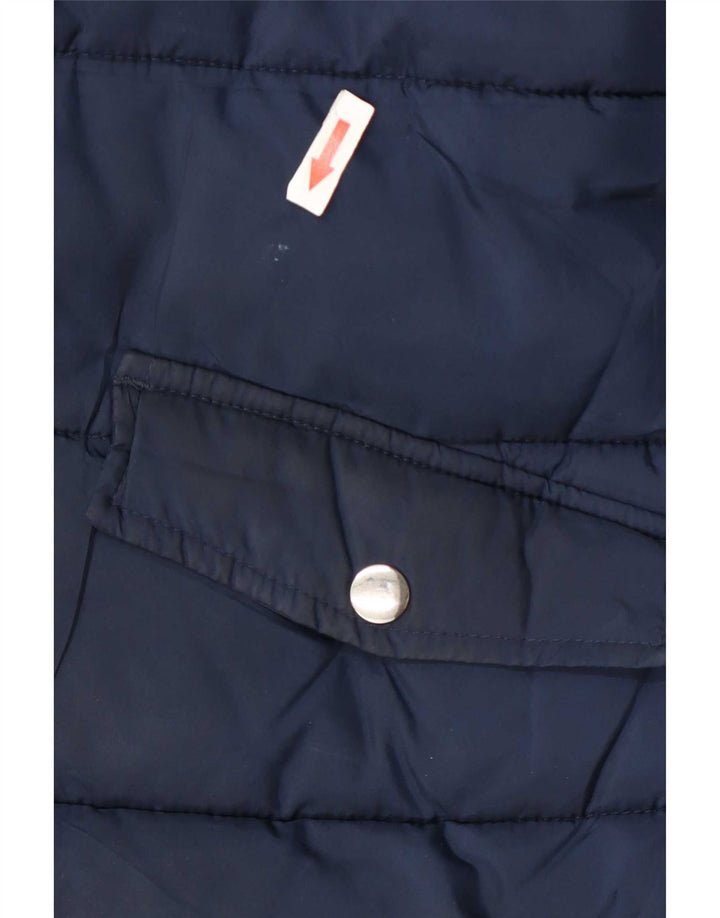 Marks & Spencer Girls Polstret hættejakke 12-13 år Navyblå polyester