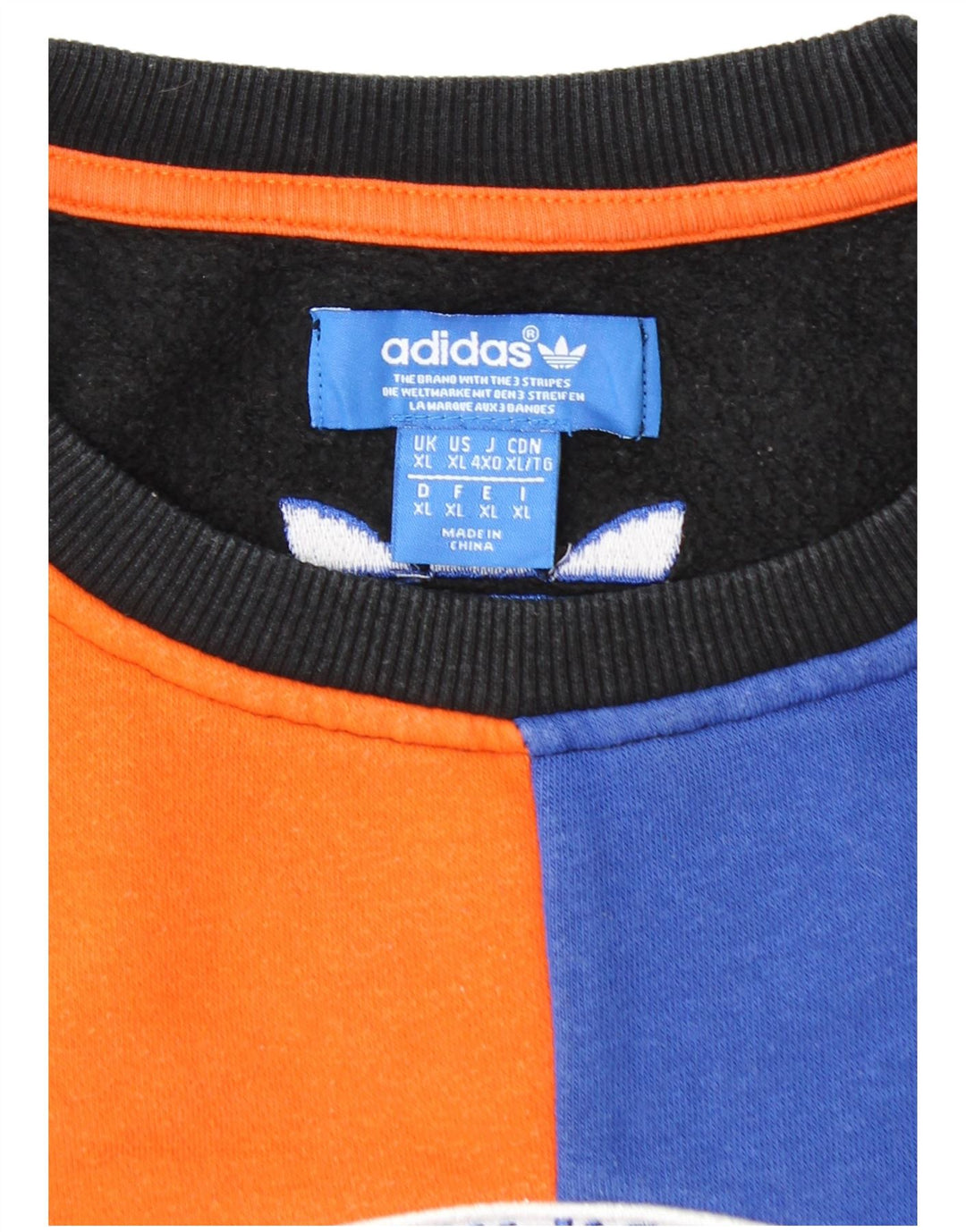 ADIDAS Herre New York Knicks Sweatshirt Jumper XL Flerfarvet Colourblock