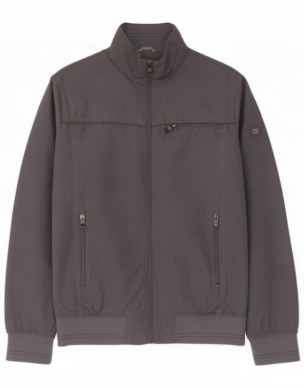 Wampum Bomberjakke til mænd UK 38 Medium Grey Polyester