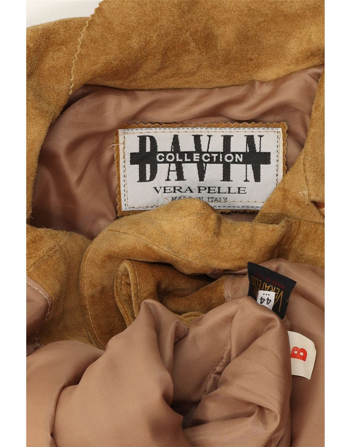 Davin Dame Oversized Ruskindsjakke IT 44 Medium Brun Læder