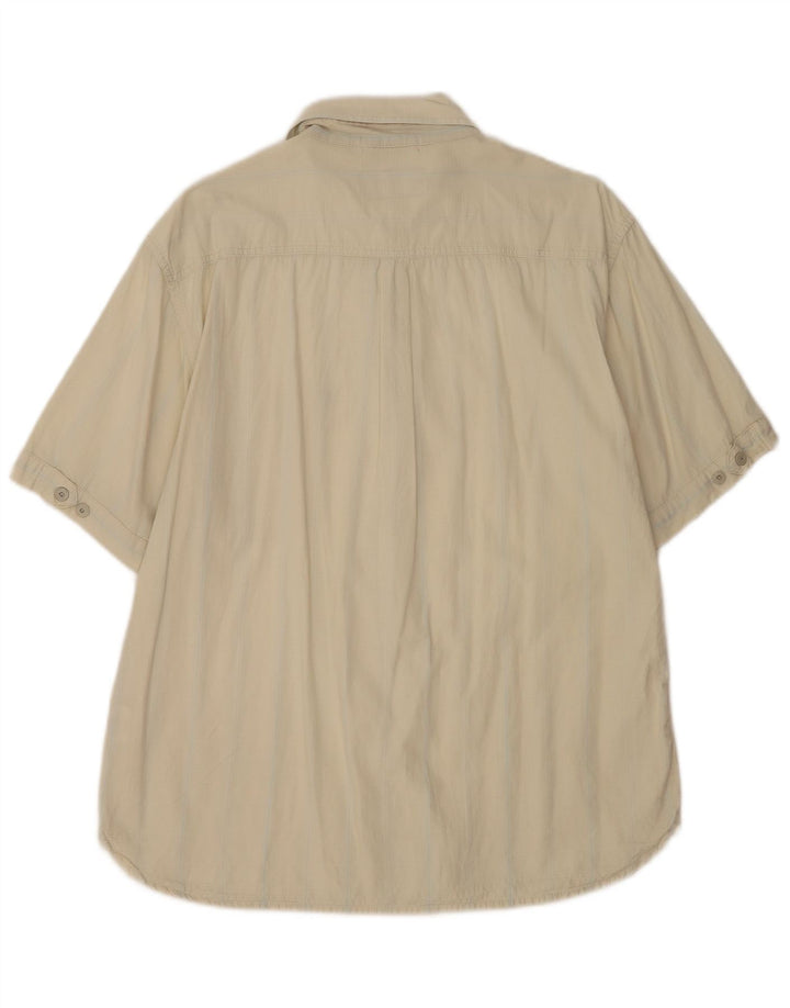 Wrangler Kortærmet Herreskjorte XL Beige Bomuld