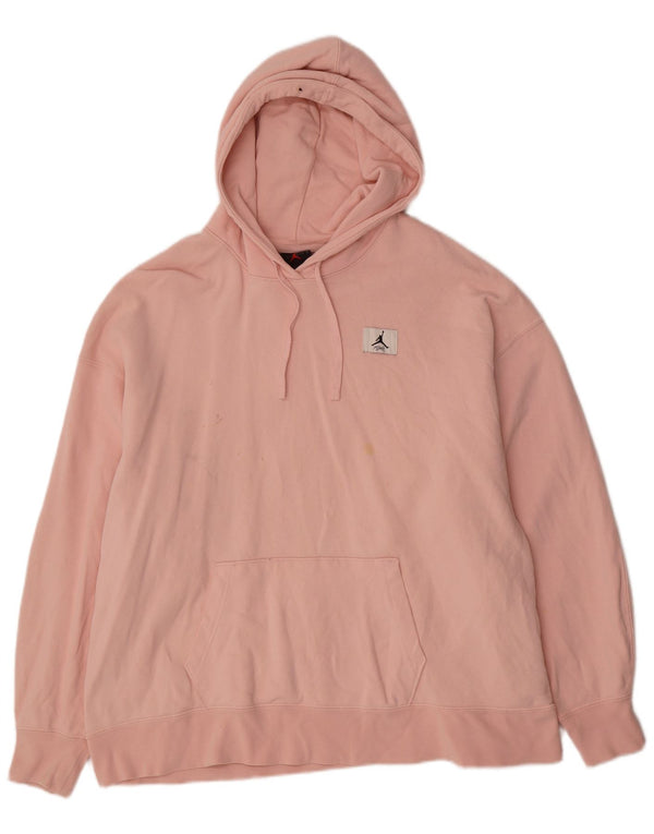 Jordan Herre Oversized hættetrøje Jumper Medium Pink Bomuld