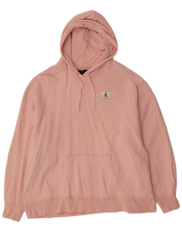 Jordan Herre Oversized hættetrøje Jumper Medium Pink Bomuld