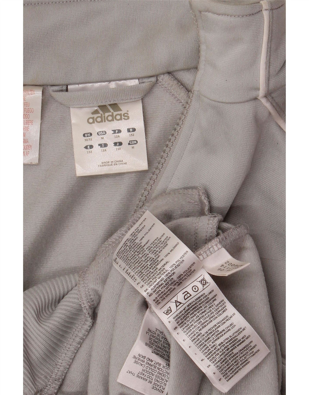 Adidas Boys 11-12 Years Grå Colourblock Polyester
