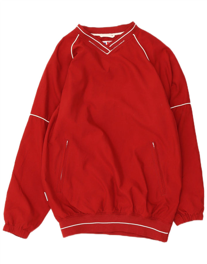 Russell Athletic Herre Pullover træningsdragt Top jakke Lille rød polyester