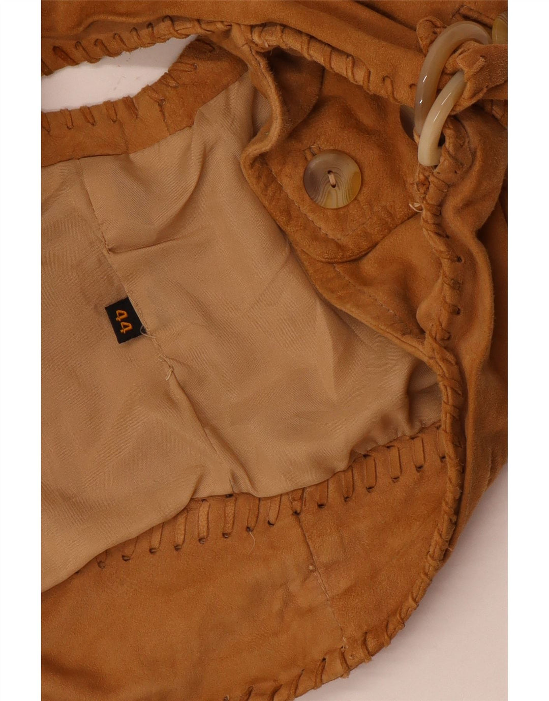 Vintage dame ruskindsvest IT 44 Medium Beige