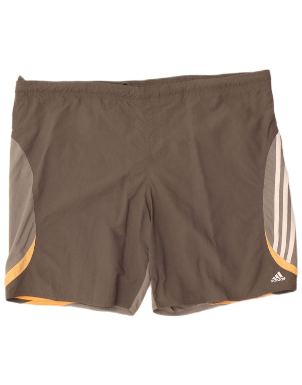 Adidas Badeshorts til mænd 2XL Grå Colourblock Nylon
