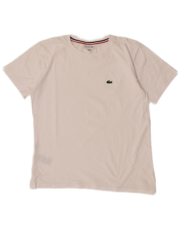 Lacoste Boys T-Shirt Top 11-12 År Hvid Bomuld