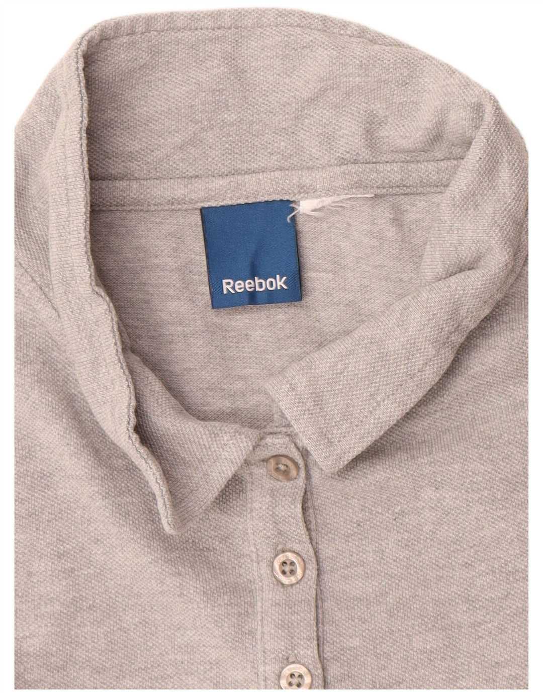 REEBOK Dame Polo Shirt UK 8 Small Grå