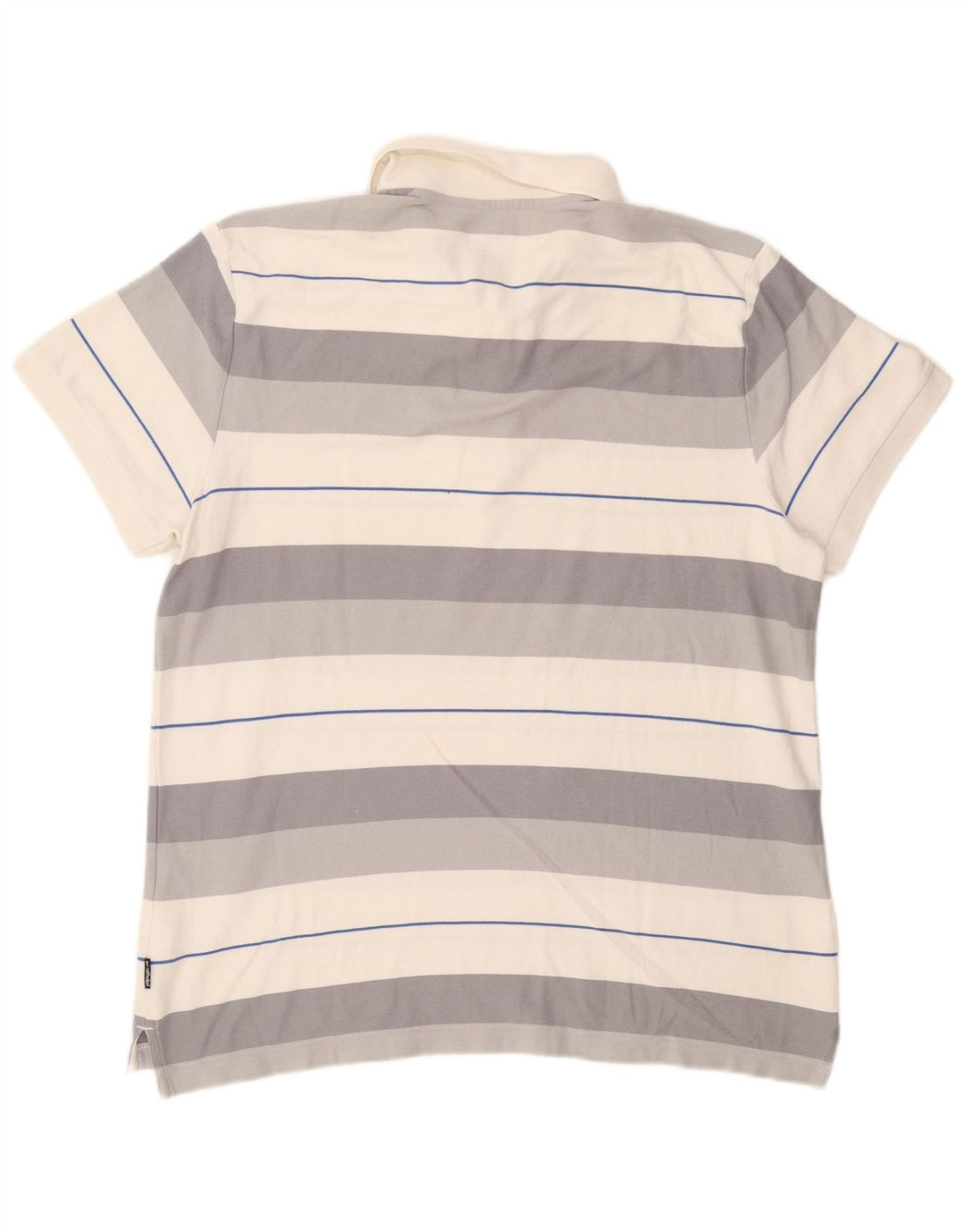 Nike herre poloshirt XL gråstribet bomuld