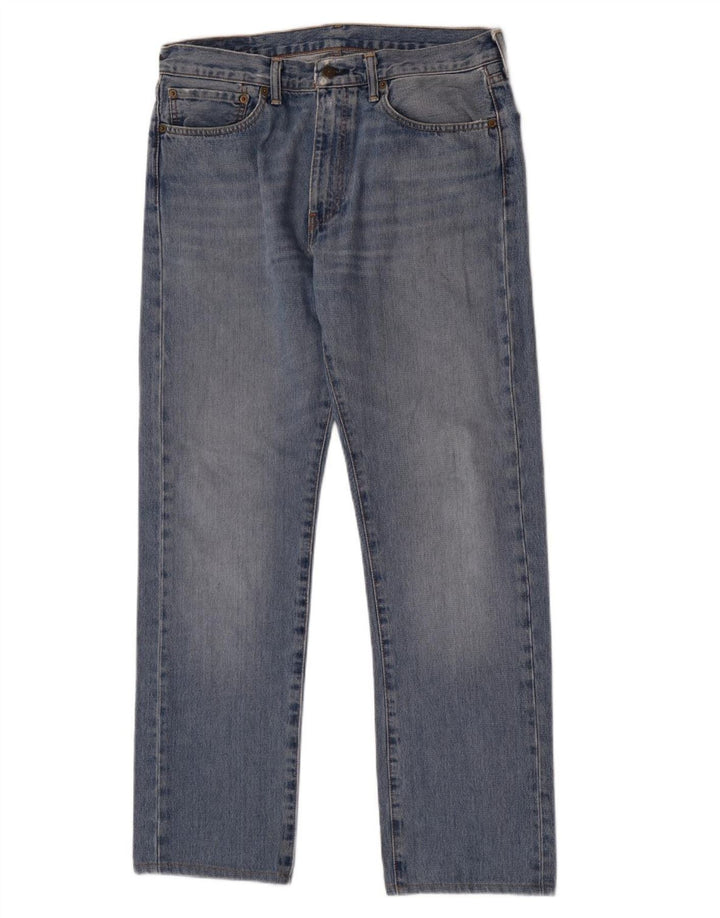 Levi's Herre 505 Straight Jeans W34 L32 Blå Bomuld