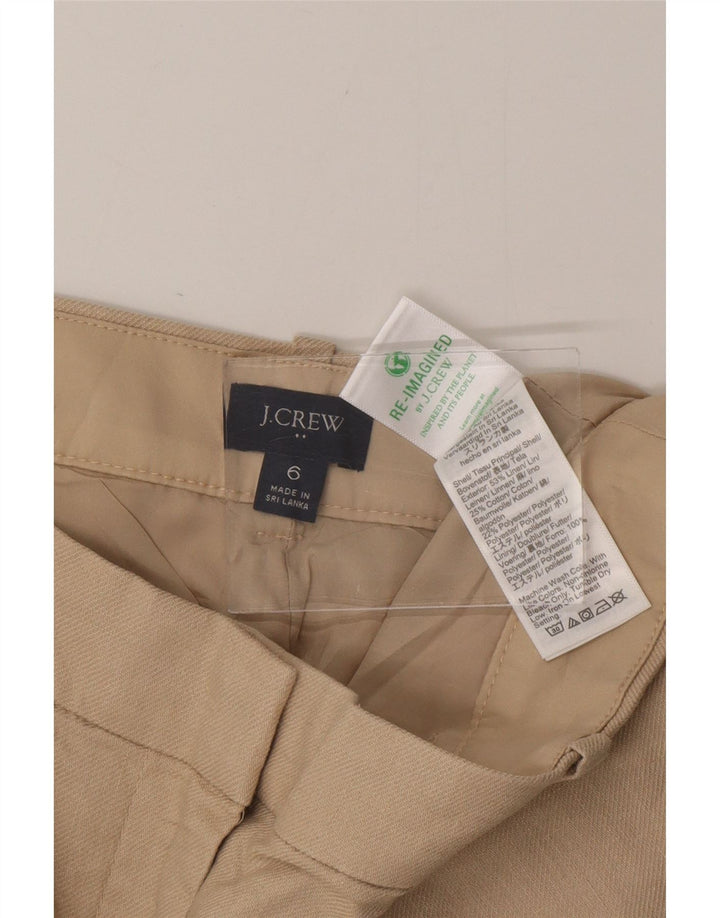 J. CREW Chino Shorts til kvinder US 6 Medium W28 Beige Bomuld