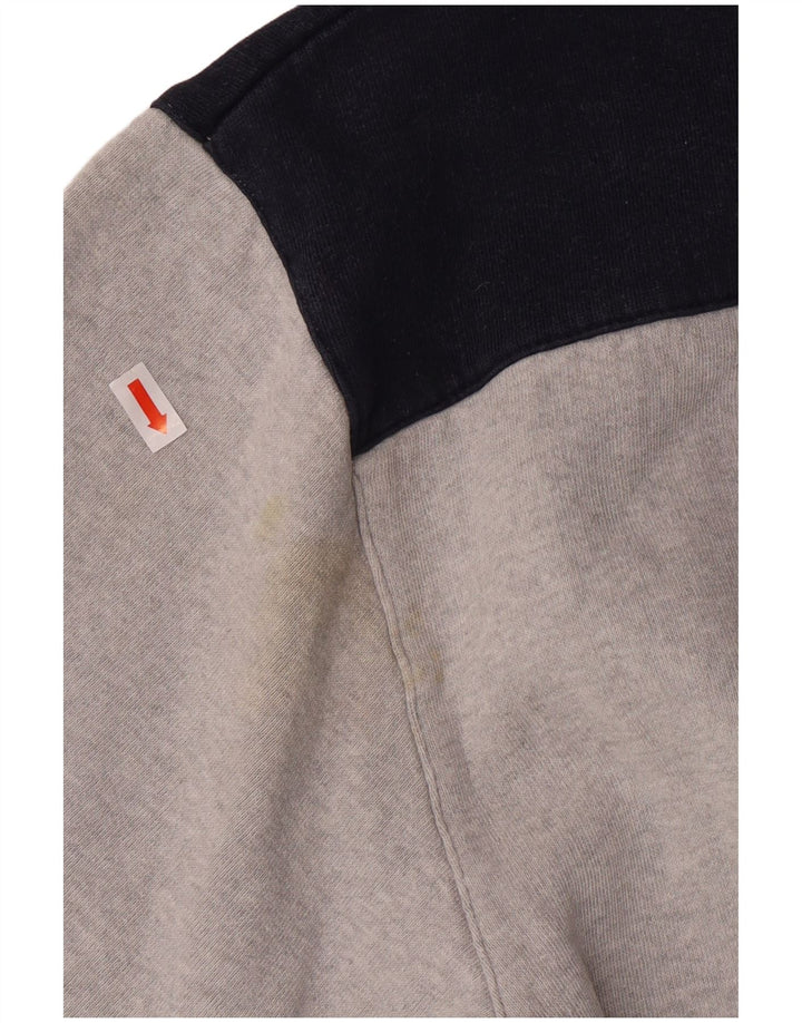 Adidas grafisk sweatshirt til mænd, stor grå farveblok