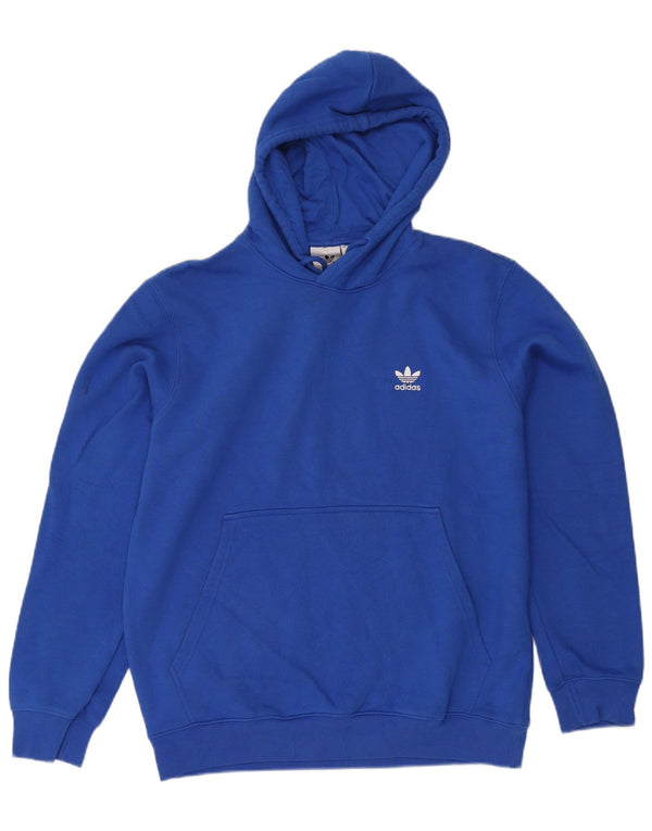 Adidas hættetrøje til mænd, stor blå bomuld