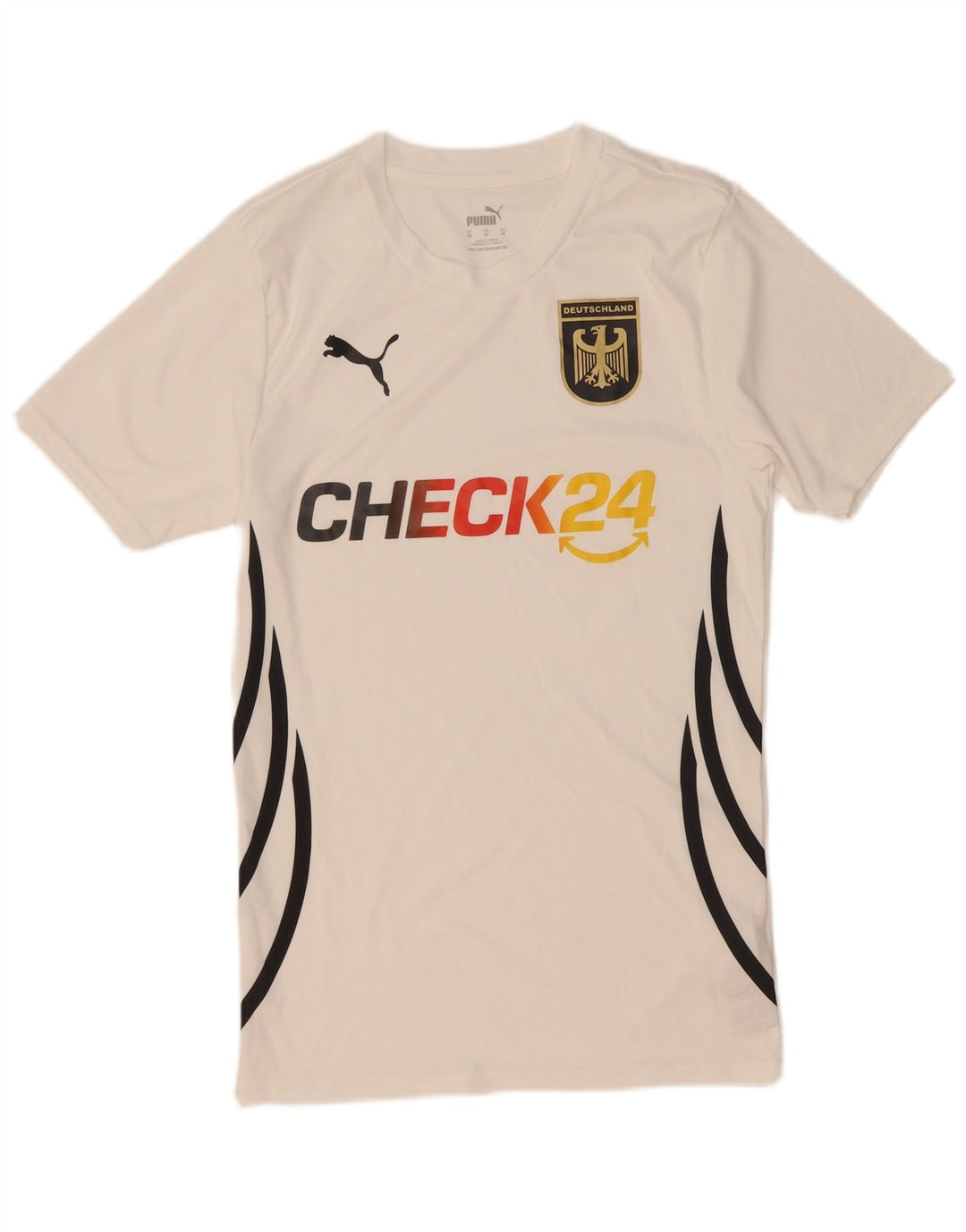 Puma Herre Deutshland Grafisk T-Shirt Top XS Hvid Polyester