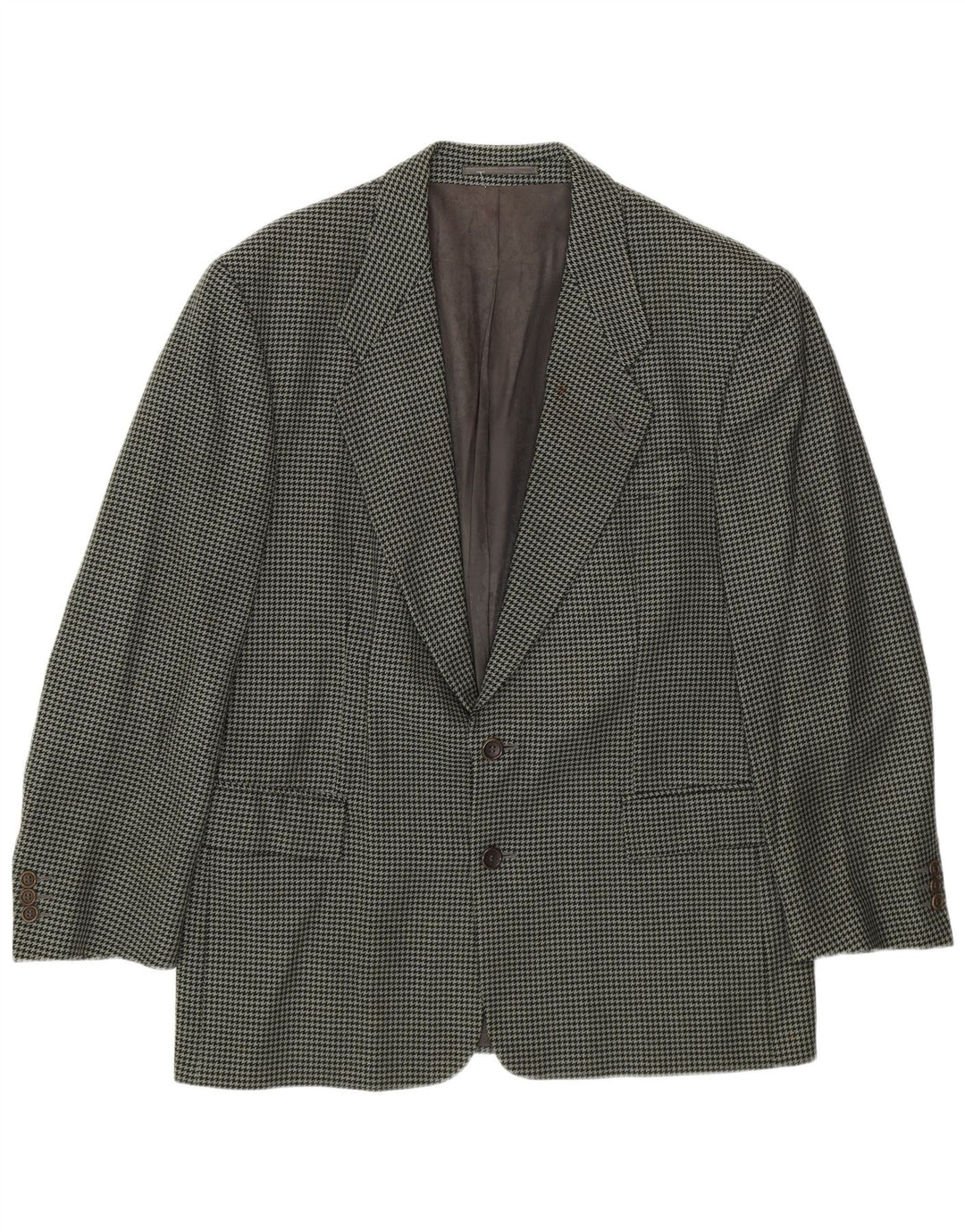 Hugo Boss Blazerjakke til mænd IT 50 Large Green Houndstooth New Wool