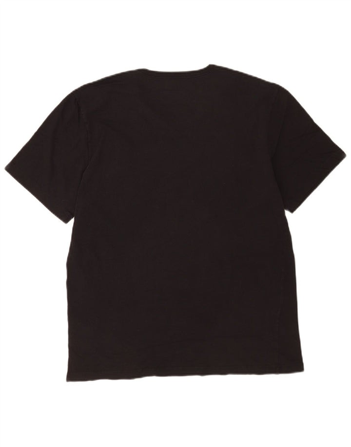 Hugo Boss Herre T-Shirt Top Stor Sort Bomuld