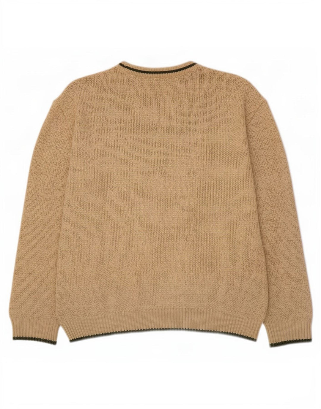 Vintage herre rund hals sweater lille beige