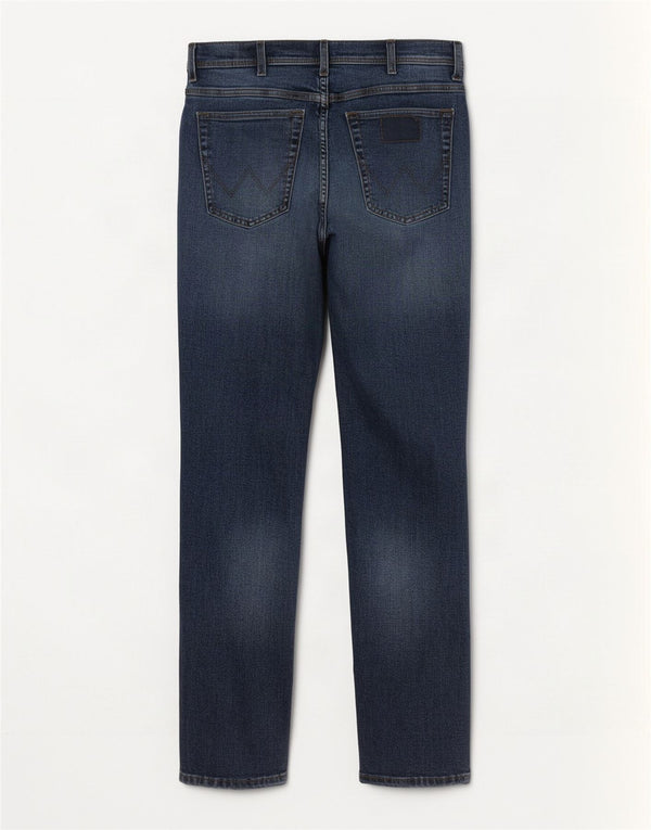 Wrangler Herre Texas Straight Jeans W38 L32 Blå Bomuld