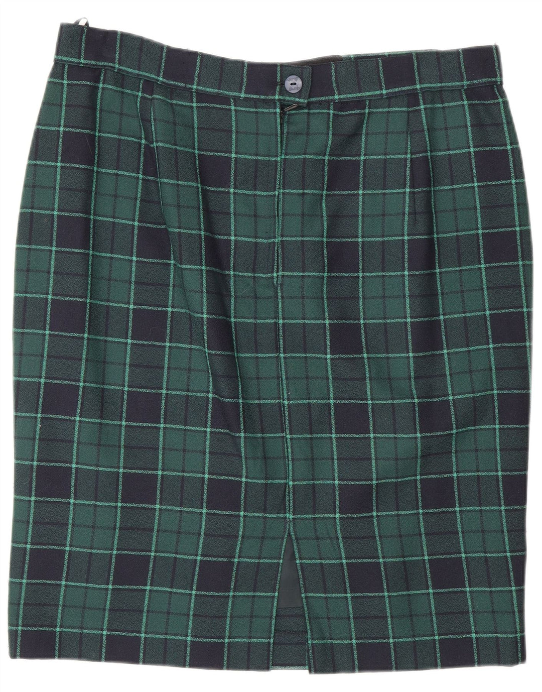 Yarell Pencil Nederdel til kvinder EU 40 Medium W32 Grøn Plaid