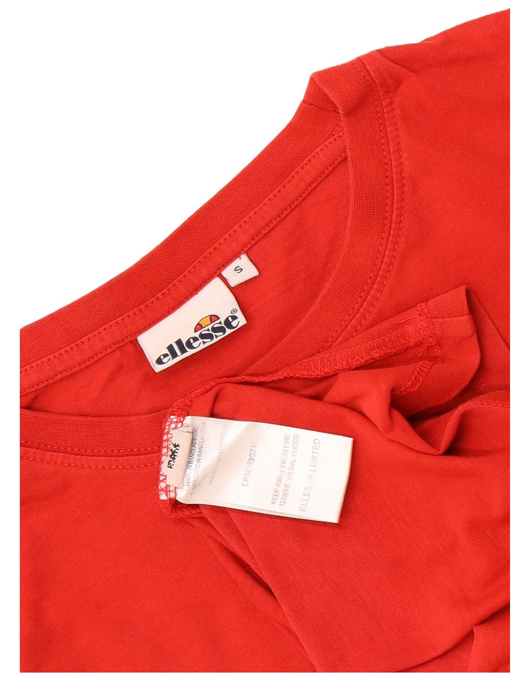 Ellesse Herre Grafisk T-Shirt Top Lille Rød Bomuld