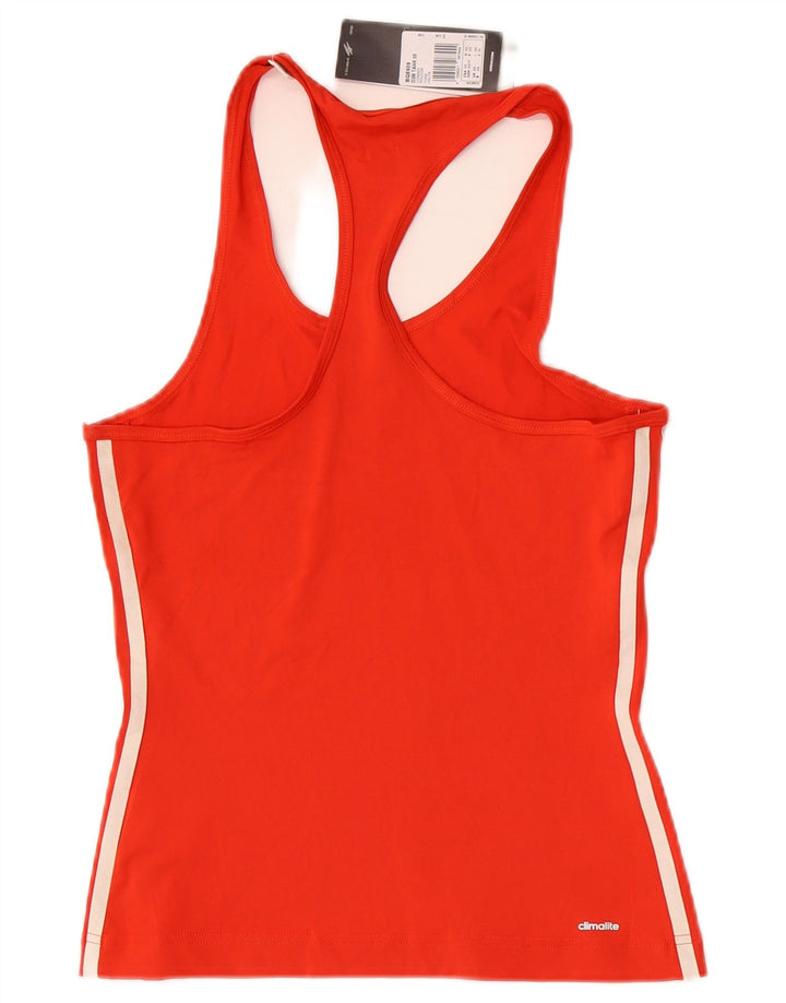 Adidas Dame Climalite Vest Top UK 4/6 XS Rød Polyester