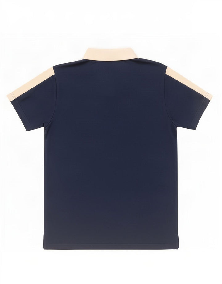Adidas Poloshirt til mænd Medium Navy Blue Colourblock Polyester