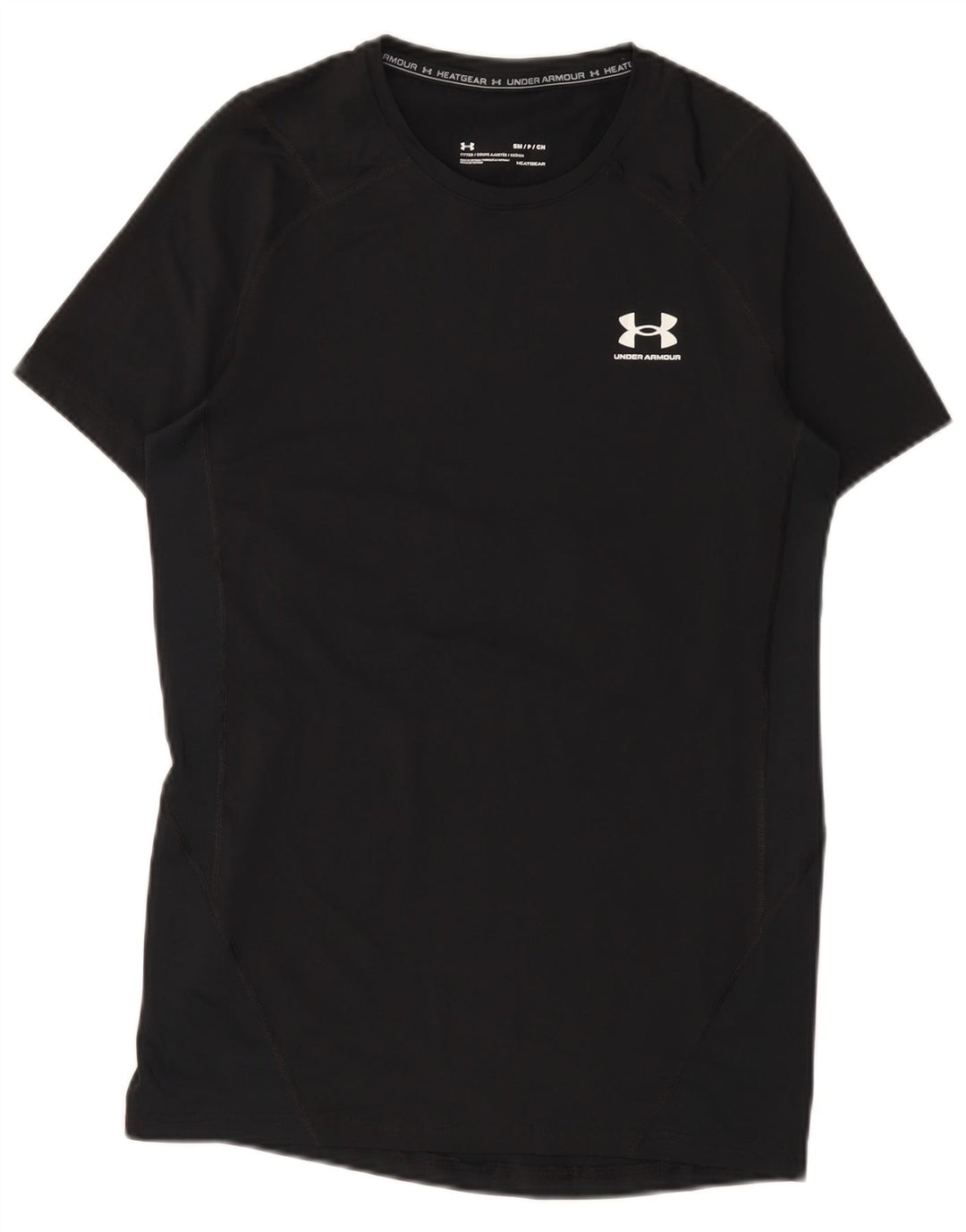 Under Armour Herre Heat Gear T-Shirt Top Lille Sort