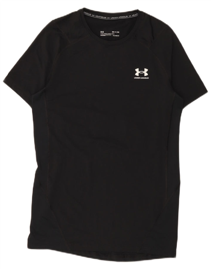 Under Armour Herre Heat Gear T-Shirt Top Lille Sort
