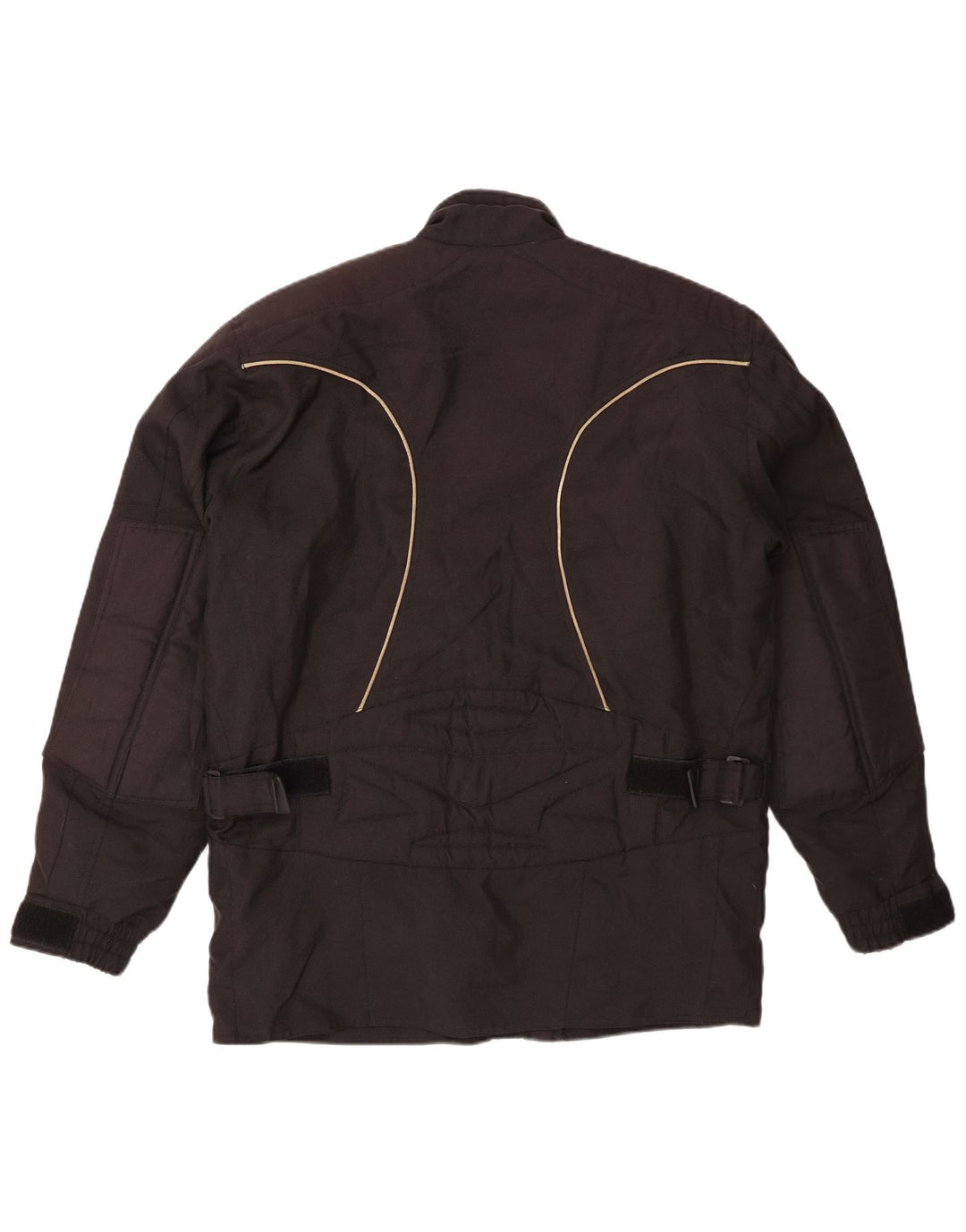 Vintage Herre Racer Jacket UK 40 Stor Sort Polyester