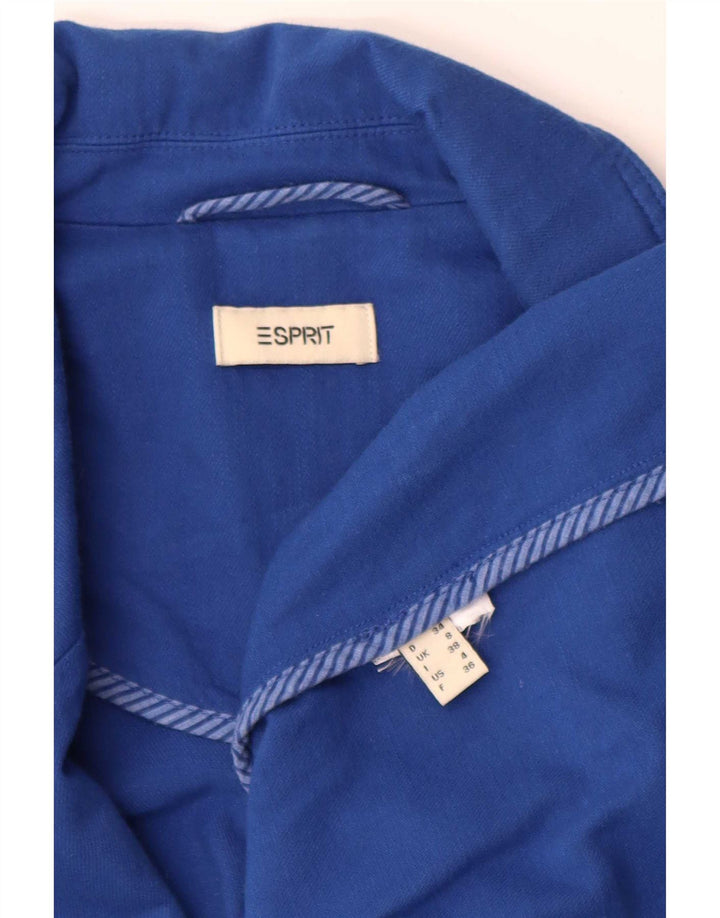 Esprit Dame 1 Knap Oversized Blazer Jacket UK 8 Small Blue