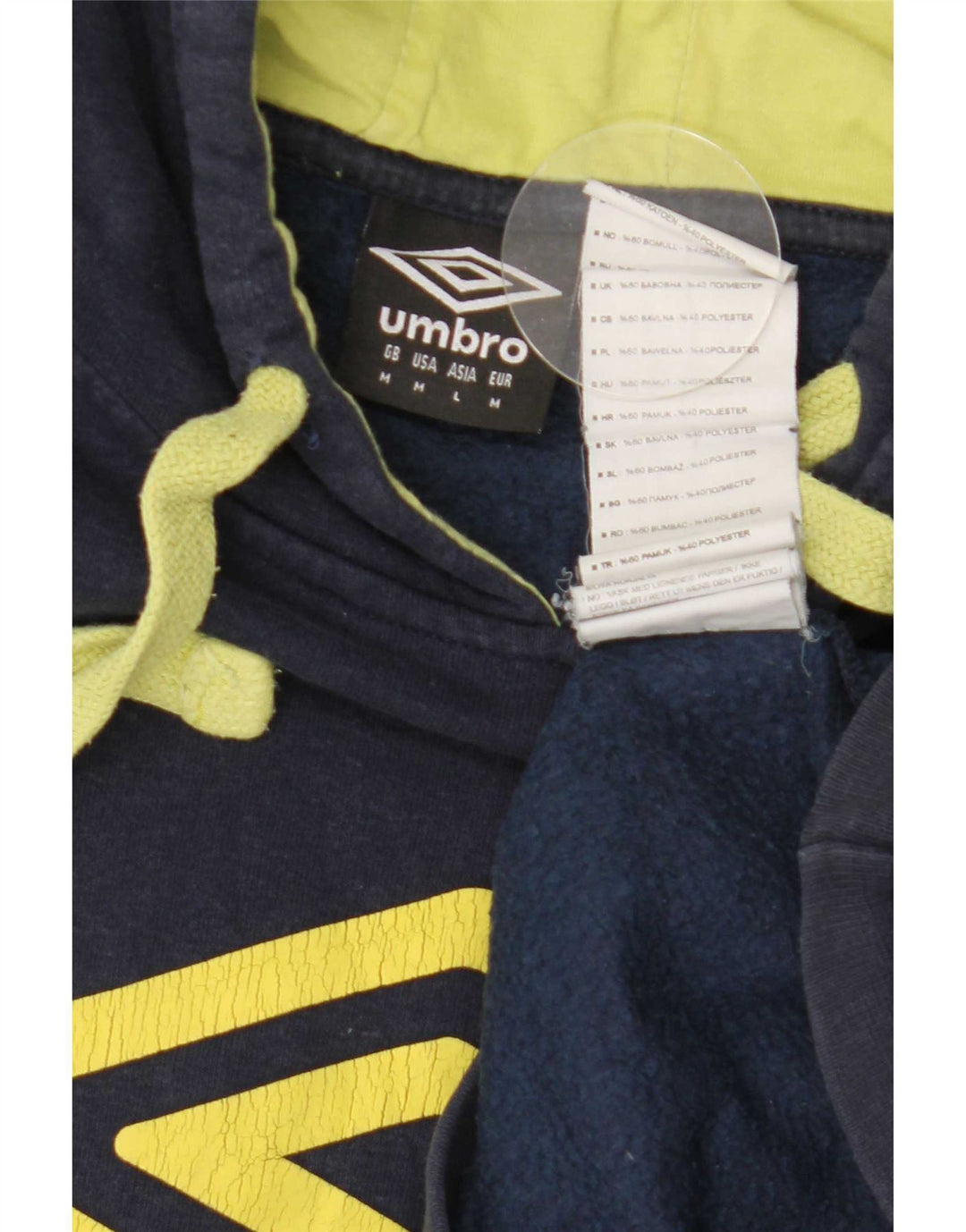 Umbro Herre Grafisk Hættetrøje Jumper Medium Navyblå Bomuld
