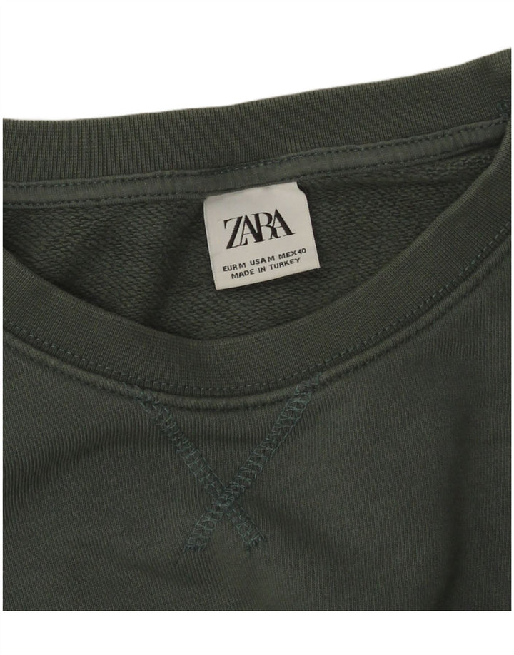 Zara Sweatshirt til mænd mellemgrøn