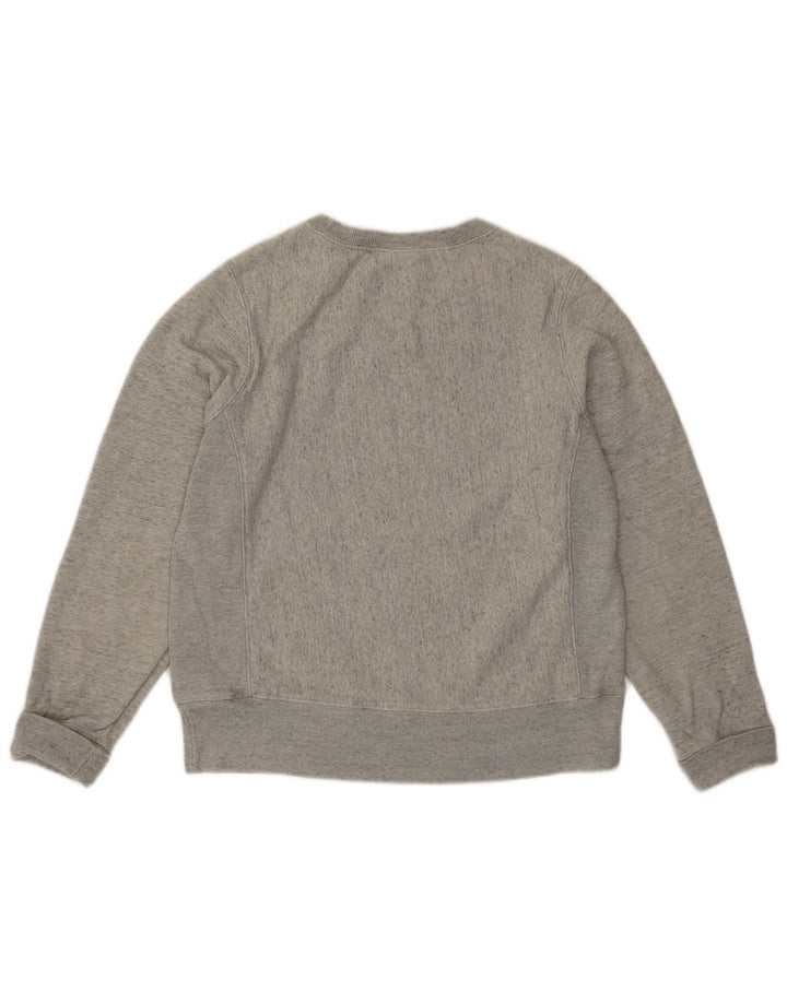 Champion Dame Grafisk Sweatshirt Jumper UK 10 Lille Grå Bomuld