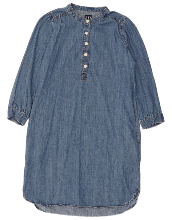 GAP Womens Petite 3/4-ærmet denimkjole UK 10 Small Blue Cotton